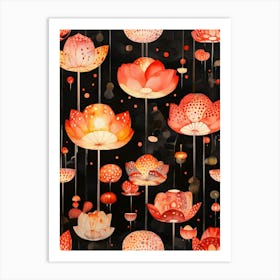 Lotus Lantern Art Print