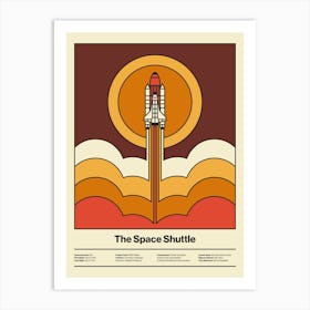 Space Launch Art Print