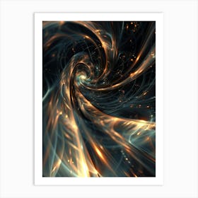 Fractal Swirl Art Print