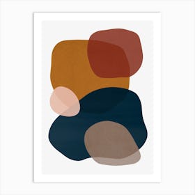 Colorful abstract shapes 8 Art Print