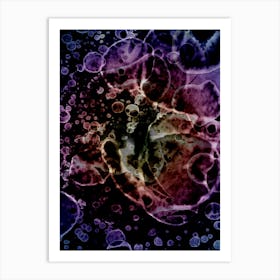 Alcohol Ink Abstraction Mysterious Purple 1 Art Print