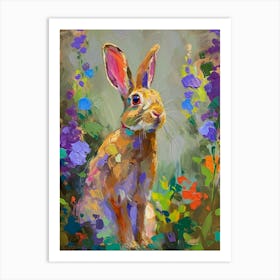 Polish Rex Rabbit Painting 2 Art Print