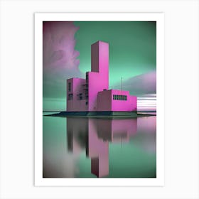 Pink Building 4 Art Print