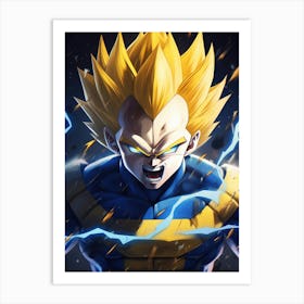 Dragon Ball Z Wallpaper 22 Art Print