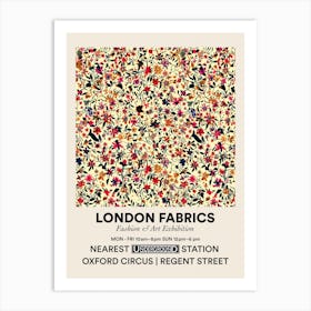 Poster Jasmine Jive Bloom London Fabrics Floral Pattern 2 Art Print