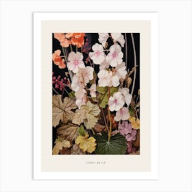 Flower Illustration Coral Bells 3 Poster Art Print