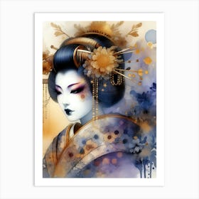 Creativel Geisha Illustration 173 Art Print