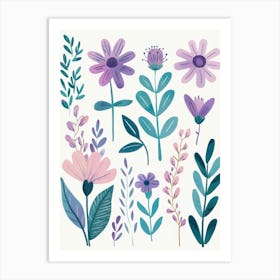 Watercolor Flowers 36 Art Print