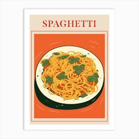 Spaghetti Italian Pasta Poster Art Print