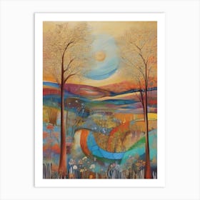 Landscape With Trees 4 Art Print