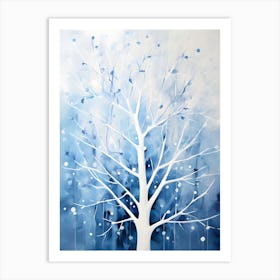 White Tree Art Print