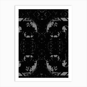 Abstract Black And White Painting Art Print