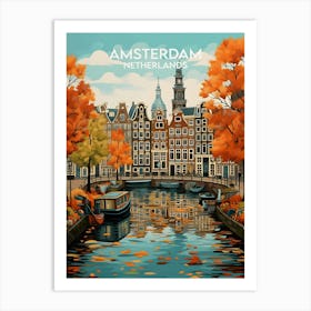 Amsterdam Travel Netherlands Country Art Print