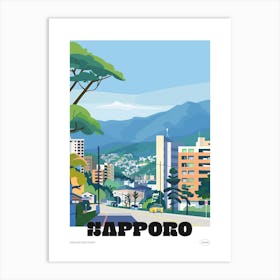 Sapporo Japan 1 Colourful Travel Poster Art Print