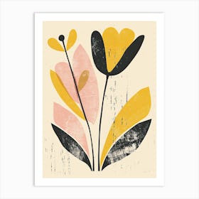 Cannes Flower Market Boho Minimalist Style Art Print