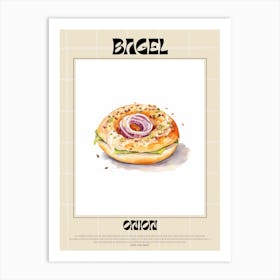 Onion Bagel 2 Art Print