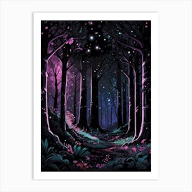 Dark Forest Art Print