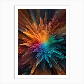 Abstract Flower Print   Art Print