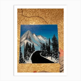 Snowy Road Art Print