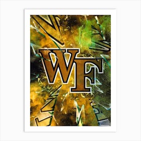 Wake Forest Demon Deacons 1 Art Print