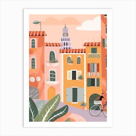 Pisa 2, Italy Illustration Art Print