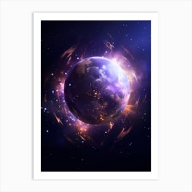 Earth In Space 3 Art Print