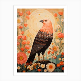 Crested Caracara 1 Detailed Bird Painting Art Print