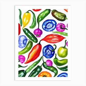 Jalapeno Pepper Marker vegetable Art Print