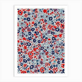 Flower Parade London Fabrics Floral Pattern 4 Art Print