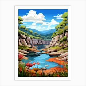 Tsitsikamma National Park Cartoon 3 Art Print