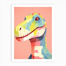 Colourful Dinosaur Jobaria 2 Art Print