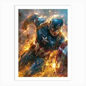 Captain America 24 Art Print