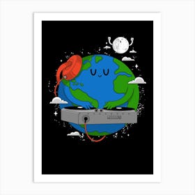 Earth Dj Art Print