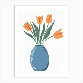 Tulips In A Vase 14 Art Print