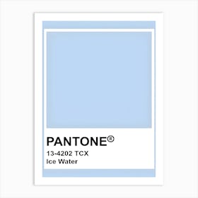 Pantone Ice Water Art Print