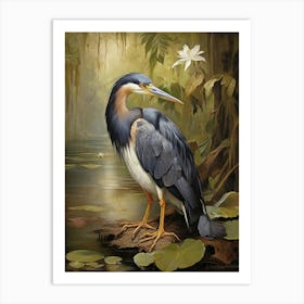 Heron In The Swamp art print 1 Art Print