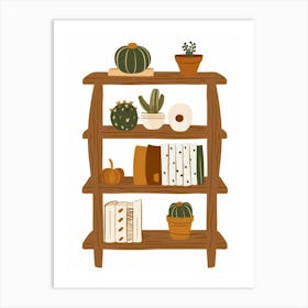 Cactus Shelf Art Print