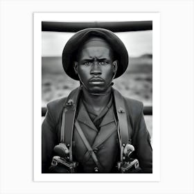 African Soldier~Reimagined Art Print