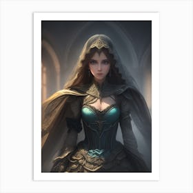 Dark Lady Art Print