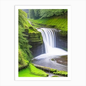 Sgwd Clun Gwyn, United Kingdom Majestic, Beautiful & Classic (1) Art Print