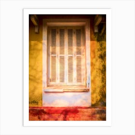 Sundown Shutters Art Print