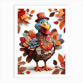 Thanksgiving Turkey 4 Art Print