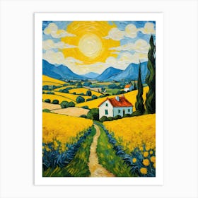 Sunflower Field Art Print