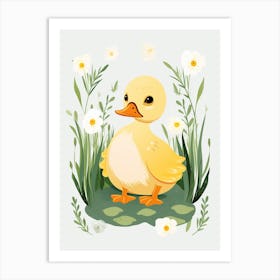 Baby Animal Illustration  Duck 7 Art Print