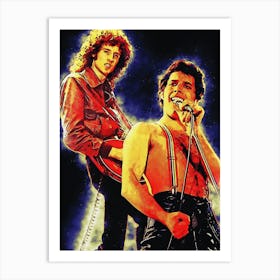 Spirit Of Freddie Mercury & Brian May Art Print