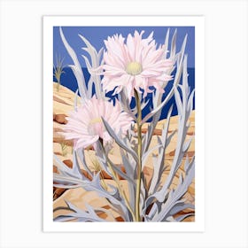 Cornflower 3 Flower Painting Art Print