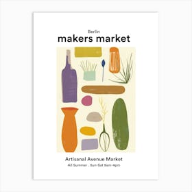 Berlin Artisanal Avenue Market 2 Art Print