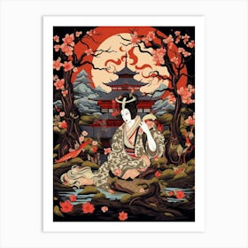 Kabuki Theater Japanese Style 7 Art Print