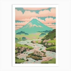 Mount Chokai In Yamagata Akita Japanese Landscape 4 Art Print