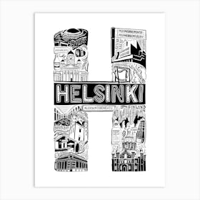 Helsinki Art Print